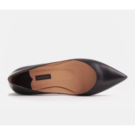 Marco Shoes Bailarinas de mujer con laterales bajos negro 5