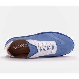 Marco Shoes Zapatillas deportivas de ante natural de alta calidad azul 7