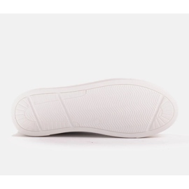 Marco Shoes Zapatillas de mujer de piel auténtica con suela gruesa azul 7