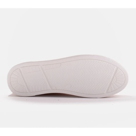 Marco Shoes Zapatillas de mujer de piel auténtica con suela gruesa dorado 7