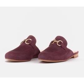 Marco Shoes Zapatillas de mujer de ante con adorno rojo multicolor 7