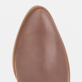Marco Shoes Bota cowboy Clara con pespuntes decorativos beige 7