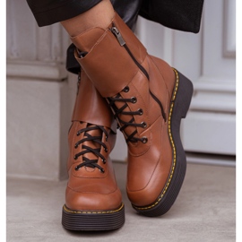 Marco Shoes Botas Federica con cierres decorativos marrón 8