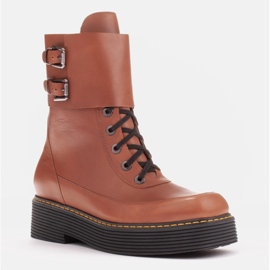 Marco Shoes Botas Federica con cierres decorativos marrón 2