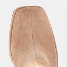 Marco Shoes Botas Patrizia elegantes en la plataforma beige 6