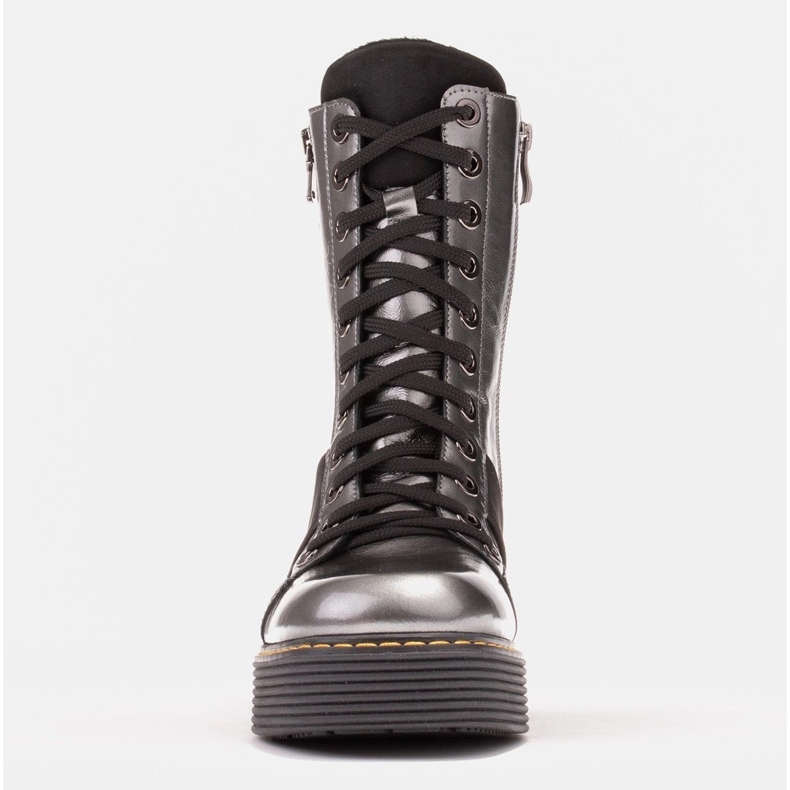 Marco Shoes Botas Paola con cordones gris 1