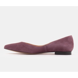 Marco Shoes Bailarinas de mujer con laterales bajos violeta 4