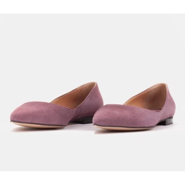 Marco Shoes Bailarinas de mujer con laterales bajos violeta 3