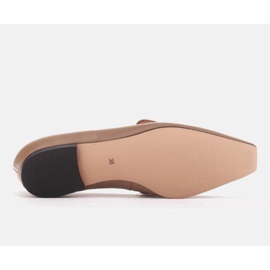 Marco Shoes Bailarinas con lengua decorativa beige 2