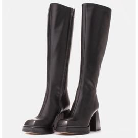 Marco Shoes Botas Patrizia elegantes en la plataforma negro 5