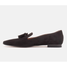 Marco Shoes Bailarinas lords de mujer con flecos negro 2