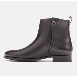 Marco Shoes Botas clásicas de tacón bajo negro 1