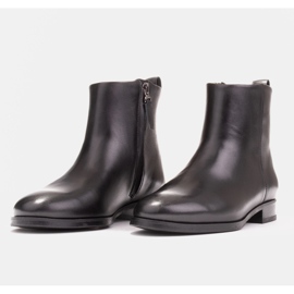 Marco Shoes Botas clásicas de tacón bajo negro 3