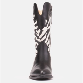 Marco Shoes Bota cowboy Clara con pespuntes decorativos negro 4