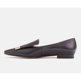 Marco Shoes Bailarinas con lengua decorativa negro 2