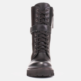 Marco Shoes Botas con cordones y suela ligera 2118B negro 4