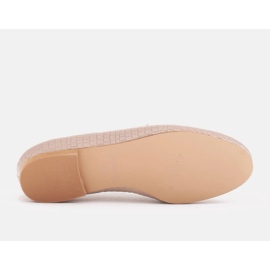 Marco Shoes Bailarinas con cadena de oro beige 6