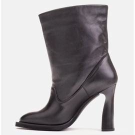 Marco Shoes Botines de piel suave negro 1