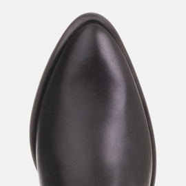 Marco Shoes Botas vaqueras Kaja con cinturón decorativo negro 3