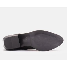 Marco Shoes Botas vaqueras Kaja con cinturón decorativo negro 6