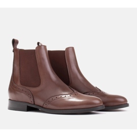 Marco Shoes Botas Chelsea sin cordones Beatle marrón 6