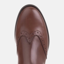 Marco Shoes Botas Chelsea sin cordones Beatle marrón 4