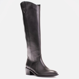 Marco Shoes Botas cowboy Iolanda con costuras decorativas negro 7