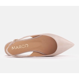 Marco Shoes Sandalias de ante natural en beige 1965P-103-1 6
