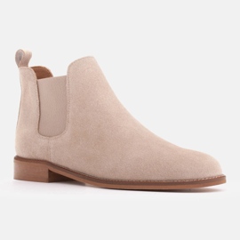 Marco Shoes Botín Chelsea de ante con goma 2210B-813-1 beige 3