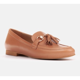 Marco Shoes Mocasín piel flecos 2199P-003-1 marrón 2