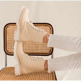 Marco Shoes Botines primavera algodón 2090B-1265-4 beige 10