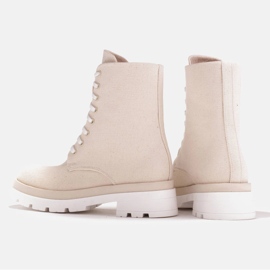 Marco Shoes Botines primavera algodón 2090B-1265-4 beige 8