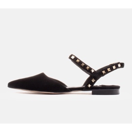 Marco Shoes Sandalias negras con tachuelas negro 3