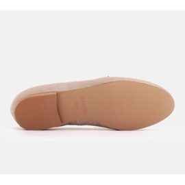 Marco Shoes Mocasines con adorno dorado beige 7