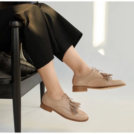 Marco Shoes Zapatos de cordones con flecos 2222P-1250-1 beige 9