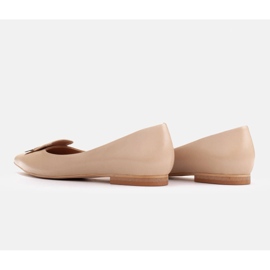 Marco Shoes Bailarinas con lengua decorativa beige 5