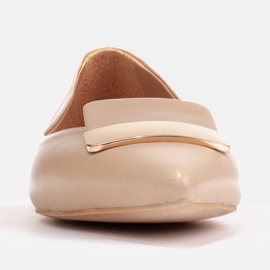 Marco Shoes Bailarinas con lengua decorativa beige 2