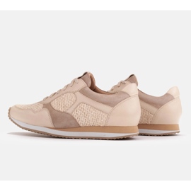 Marco Shoes Deportivas con elementos de rafia y piel flor 2229P-1273-1280-047-1 beige 5