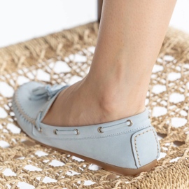 Marco Shoes Mocasines suela flexible azul 2