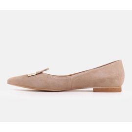 Marco Shoes Bailarinas con lengua decorativa beige 3