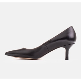 Marco Shoes Elegantes stilettos con tacón bajo negro 5