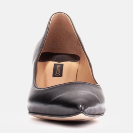 Marco Shoes Elegantes stilettos con tacón bajo negro 1