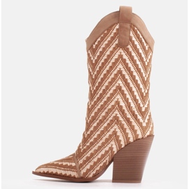 Marco Shoes Bota cowboy marrón-beige 3