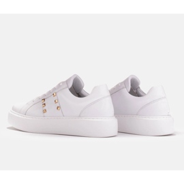 Marco Shoes Deportivas ligeras con tachuelas doradas blanco 3