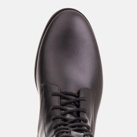 Marco Shoes Botas clásicas de tacón bajo negro 6