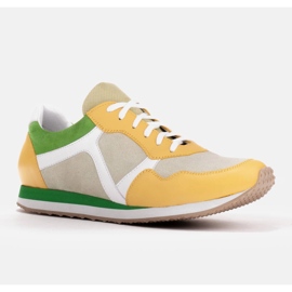 Marco Shoes Deportivas en combinación y piel y ante beige 5