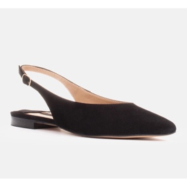 Marco Shoes Sandalias negras de ante natural negro 1