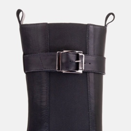 Marco Shoes Botas altas con goma ancha negro 1