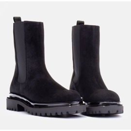 Marco Shoes Botines de ante negro 6