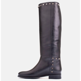 Marco Shoes Botas de montar con tachuelas negro 5